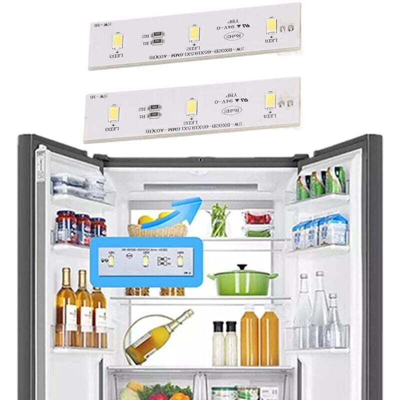 KZQ - 2Pcs Ersatz Kühlschränke led Licht Panel Gefrierschrank Kühlschrank Licht Bar für sw BX02B dc 12V ein