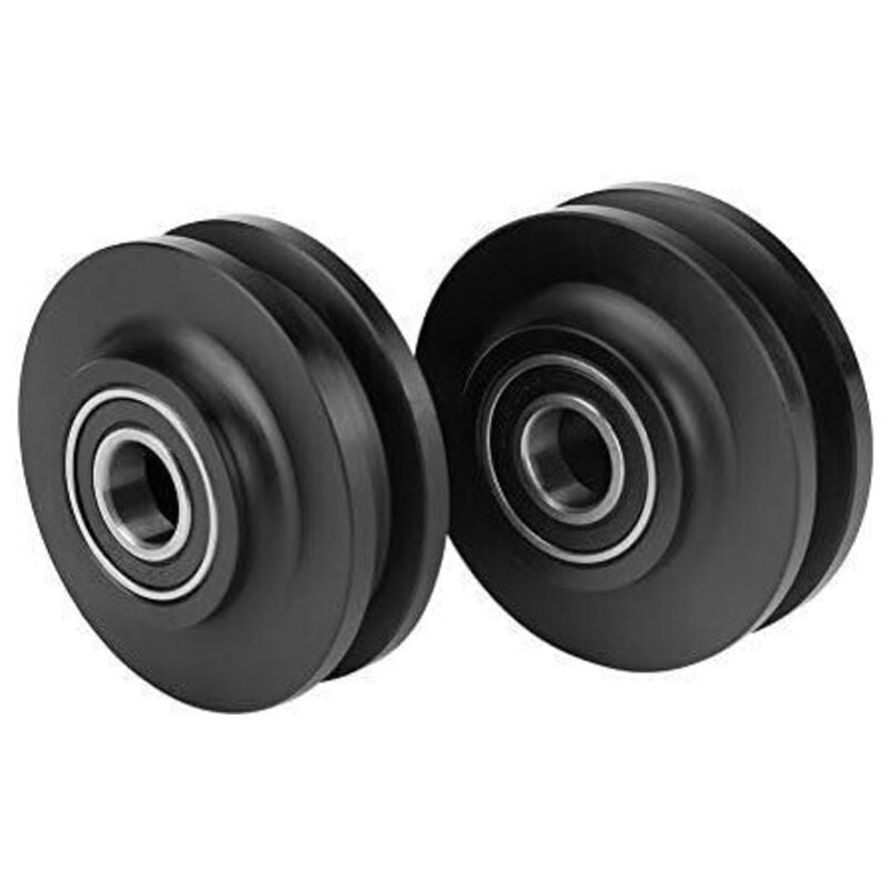 Odipie - 2Pcs Schiebetür Rad Scheune Tür Schrank Schrank Hardware Schrank Fenster Schiebe Pulley