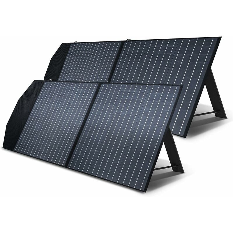 Allpowers - 2 x Foldable Solar Panel 100 w Solar Panel Solar Charger Special us Solar Cell with MC-4 Output for Portable Power Station Solar