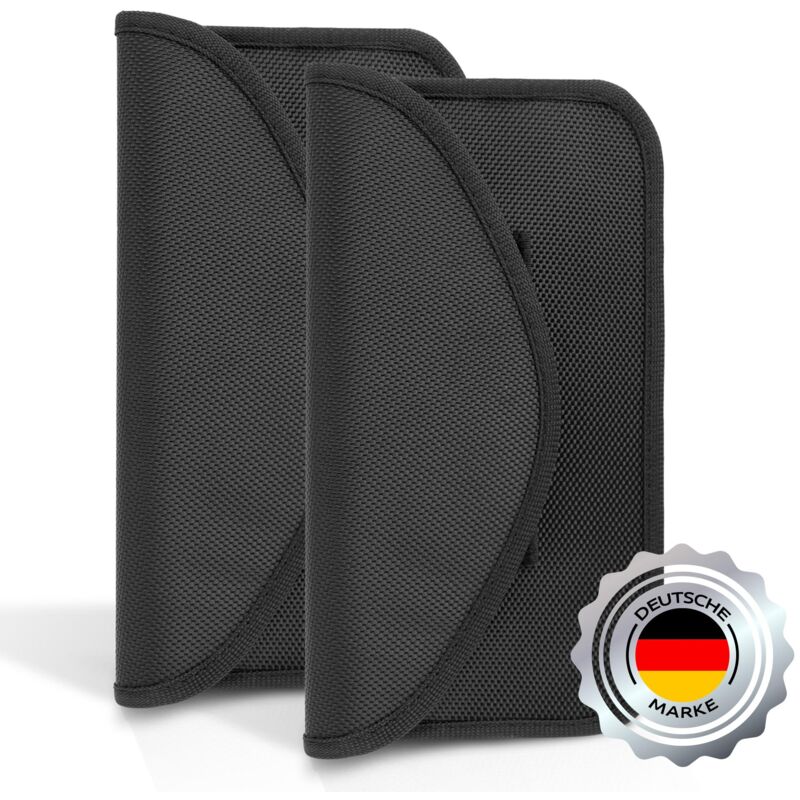 Ecence - 2x rfid Strahlenschutz-Tasche Handy Schutzhülle No-Signal Funk Stop Smartphone