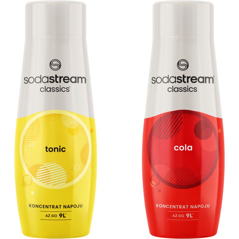 2x SODASTREAM TONIC Sirup + COLA Saftkonzentrat für Wassersättiger