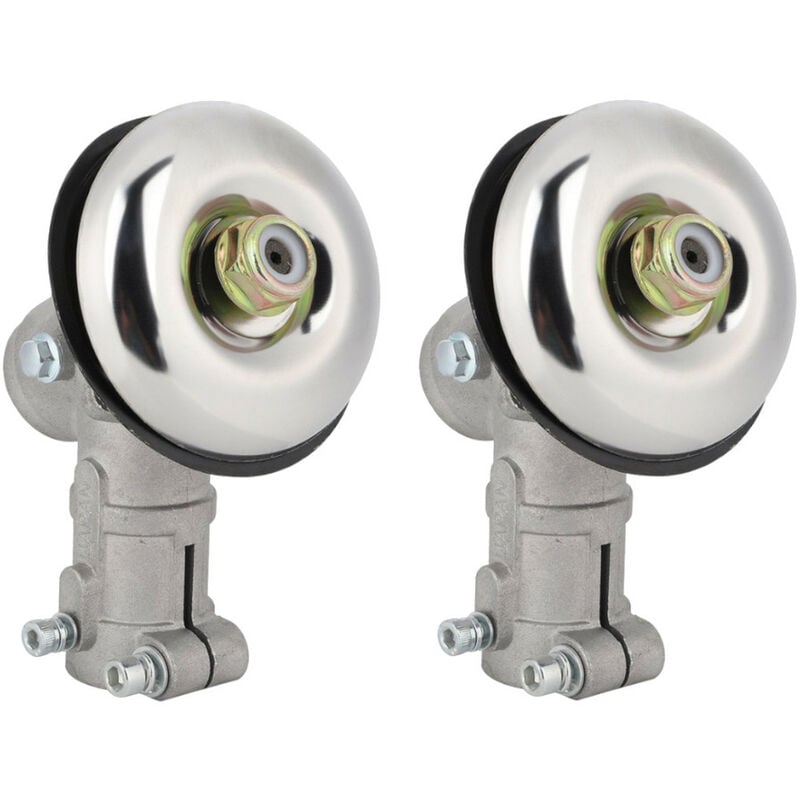 2x Trade-shop 9-Zahn 28mm Getriebekopf / Winkelgetriebe kompatibel mit Honda, flo, John Gardener, Steel, Lider Motorsense Freischneider Rasentrimmer