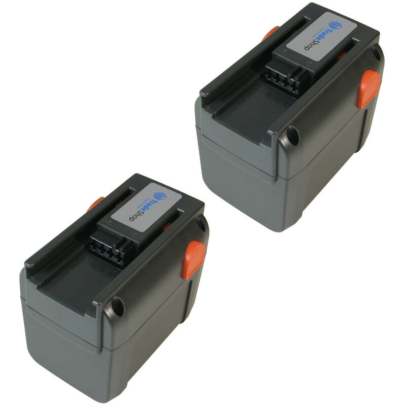 2x Trade-shop Li-Ion Akku 18V / 4000mAh ersetzt Gardena 8835-U 8835U 8835-20 8839 8839-20 883520 883920 für Gardena 8841 Gardena Akku-Kettensäge cst