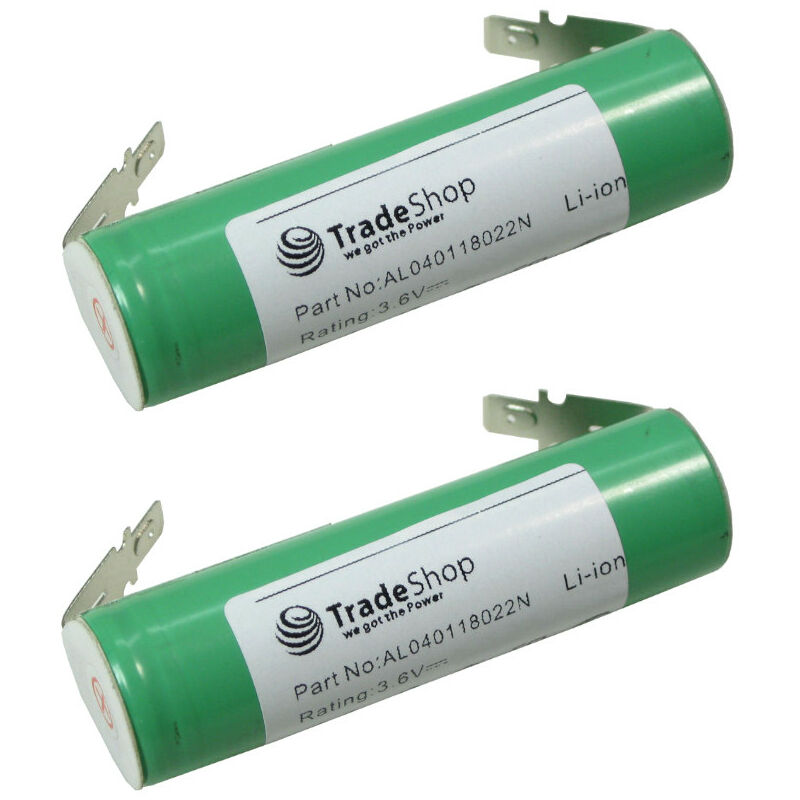 2x Trade-Shop Li-Ion Akku 3,6V 2,2Ah kompatibel mit Bosch ISO IXO CISO XEO PTK PSR Select PKP PTK GluePen, Black & Decker KC360 KC360LN PP360 PP360LN