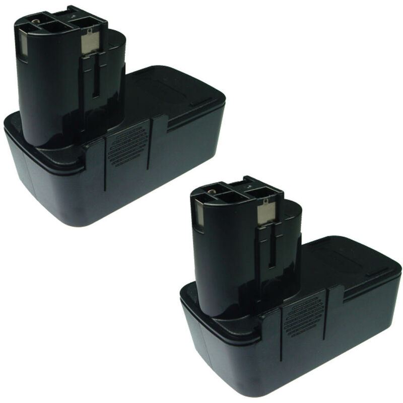 2x Trade-Shop Ni-MH Werkzeug Akku für Bosch GBM 7.2, GSR 7.2V, PSR 7.2 VES, GNS 7.2V, GUS 7.2, GDR50 - ersetzt 2607335033 2607335073 / 7,2V 3300mAh