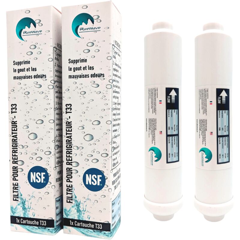 2x Wasserfilter für Kühlschrank Kompatibel Alle Amerikanischen Kühlschrank Oder Standard 2