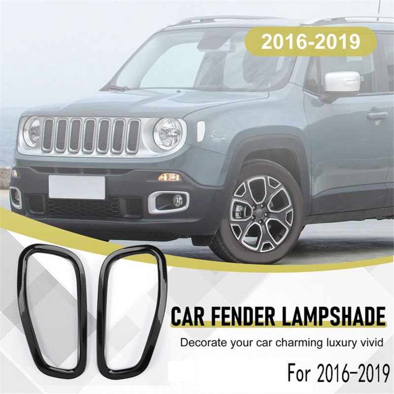 2xSide Lampe Abdeckung Auto Außen Seite Lampen Protector Panel Zubehör für 2016-2019