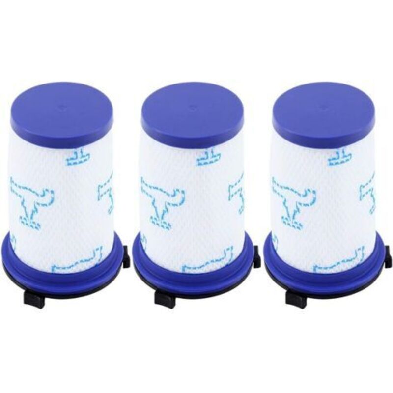 3 Ersatzfilter für Rowenta Air Force 360 RH9051WO RH9057WO RH9059WO RH9081WO RH9086WO & Tefal Air Force 360 Staubsauger, alternatives Ersatzzubehör