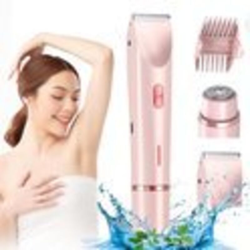 3-in-1 Damenrasierer (2025) – Rasierer – Gesicht – Epilierer – Achseln – Beine – Bikinizone – Pink – Wasserdicht