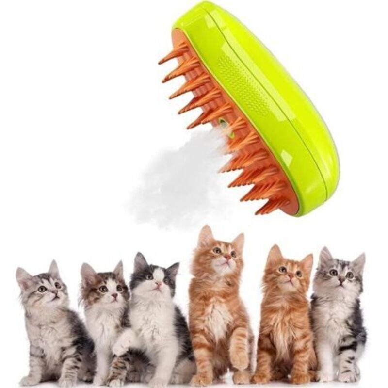 3-in-1 Katzen Dampfbürste, 3-in-1 Massage-Sprühkamm für Katzen, Katzen Dampfbürste, Katzen Dampfbürste, Dampfbürste für Katzen, für Massage,