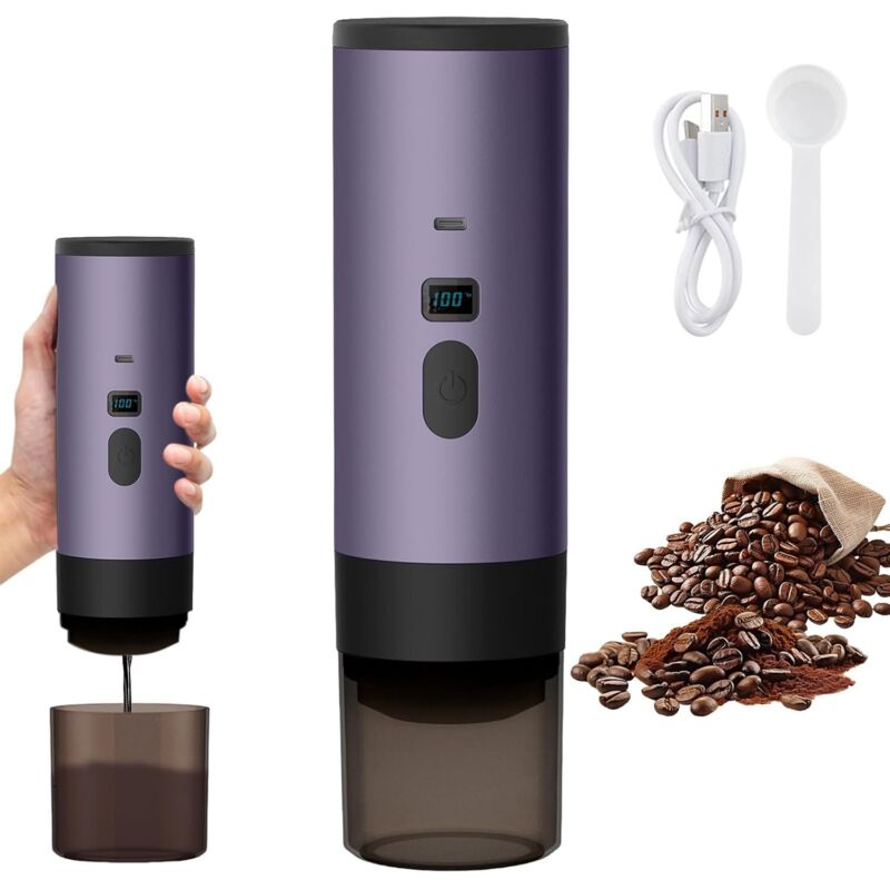 3-in-1 Multi-Kapsel-Kaffeemaschine, tragbare Kaffeemaschine, Espressomaschine für Kapseln und gemahlenen Kaffee, elektrische Espressomaschine, 15