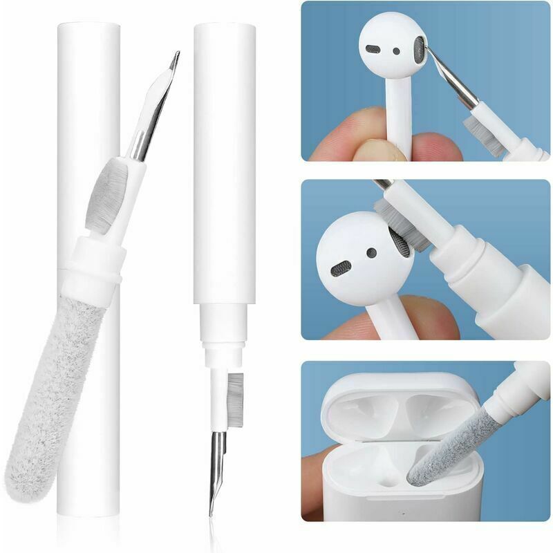 3-in-1 Multifunktions-Reinigungsset für AirPods Pro 1 & 2 mit Reinigungsstift für Bluetooth-Kopfhörer, Reinigungsset und Kopfhörer-Reinigungsbürste