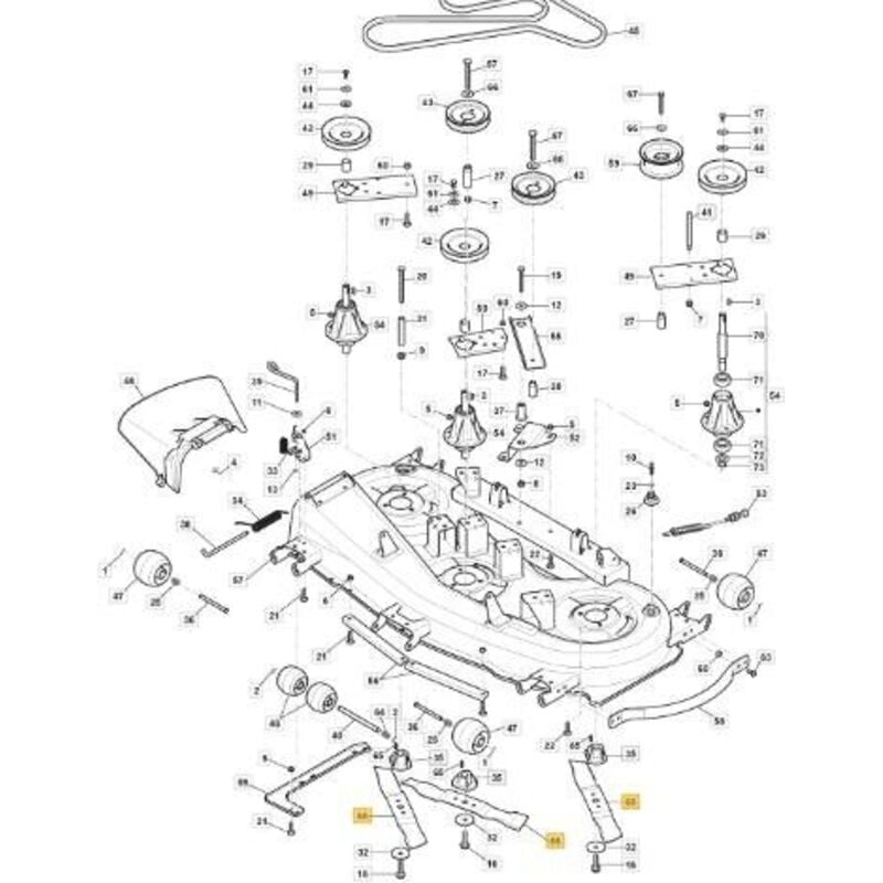 3-Messer-Set für Stiga - GGP Aufsitzmäher - 1134-9233-01