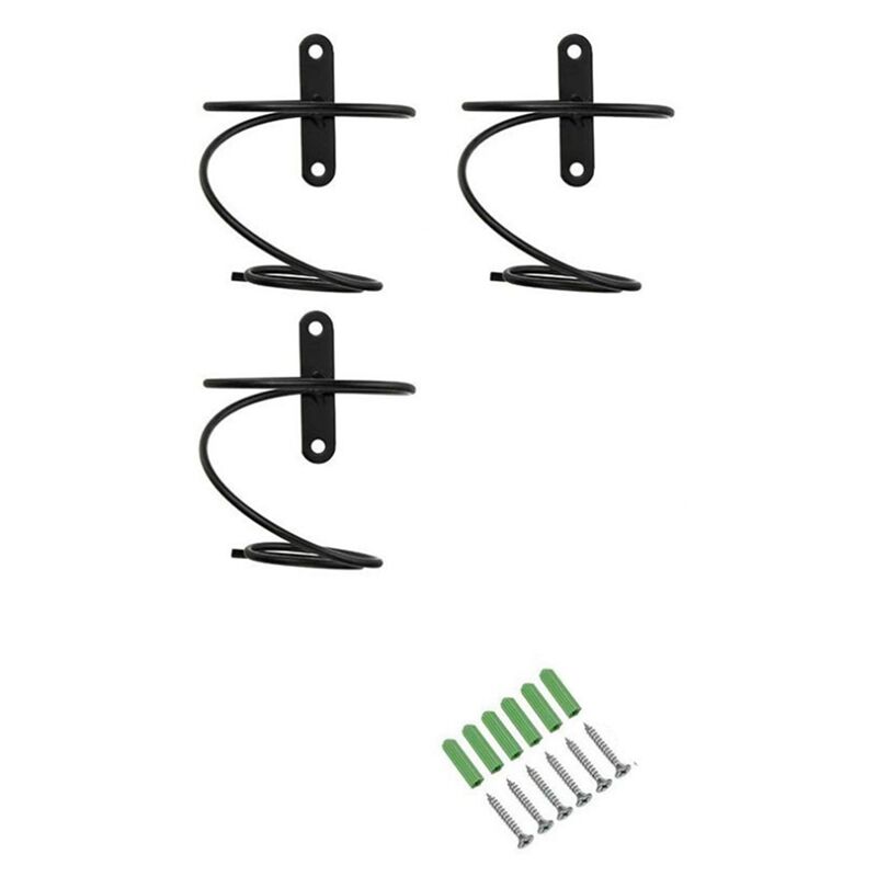 3 Pack Metall Wein Regal Wand Wein Flaschen Halter ein der Wand - Wand Dekoration Kunst - Inklusive Befestigungs Schrauben und