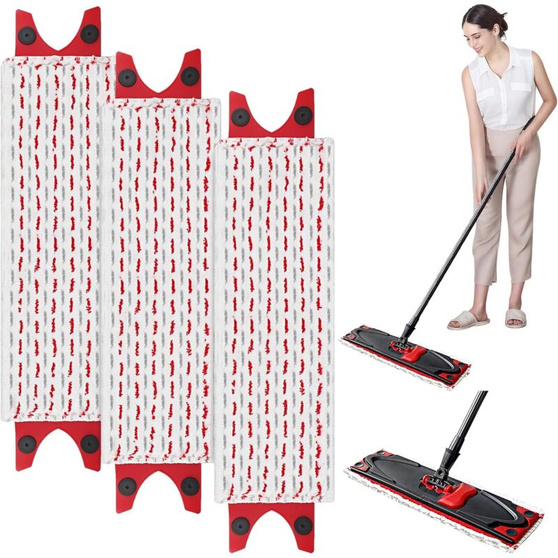 3er-Pack Nachfüllpackung für Vileda Mikrofaser-Wischmopp-Set, für Vileda Ultramax Wischmopp 2-in-1 Saugfähige Nachfüllung (bt)KPO