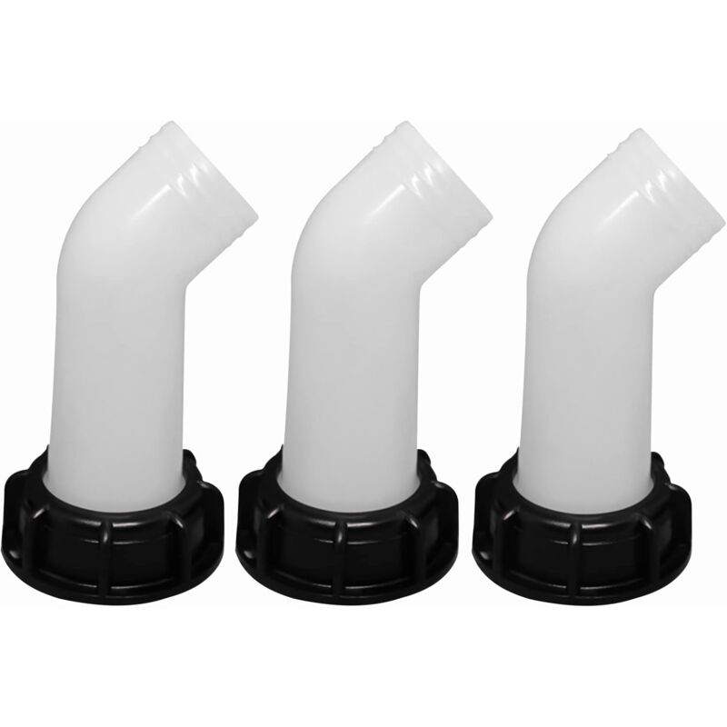 Gotrays - 3 Schraubkappen, IBC-Tank-Hahnarmaturen, 1000 l Verlängerungsrohr, IBC-Tank-Hahnadapter, IBC-Tank-Hahnarmaturen (4,5 cm Durchmesser),