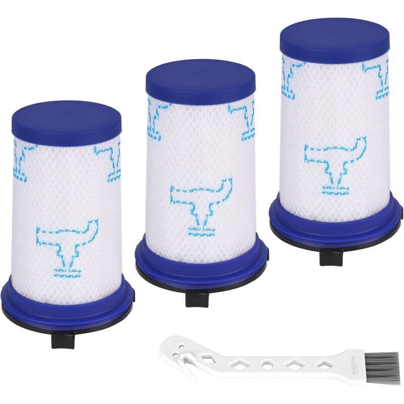 3 Stück bewegliche Filter für Rowenta Air Force 360 RH9051WO RH9057WO RH9059WO RH9081WO RH9086WO & Tefal Air Force 360 Staubsauger, alternative