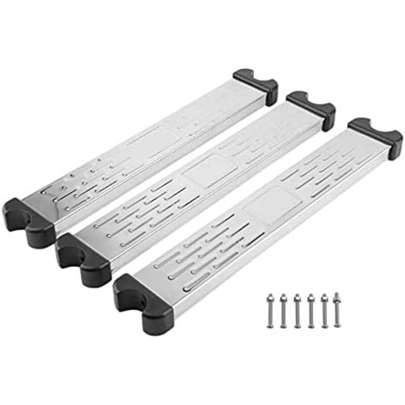 3 Stück Pool Leiter Step Rungs, Edelstahl Pool Pedal Ersatz Leiter Rung Schritte Anti Rutsch Zubehör