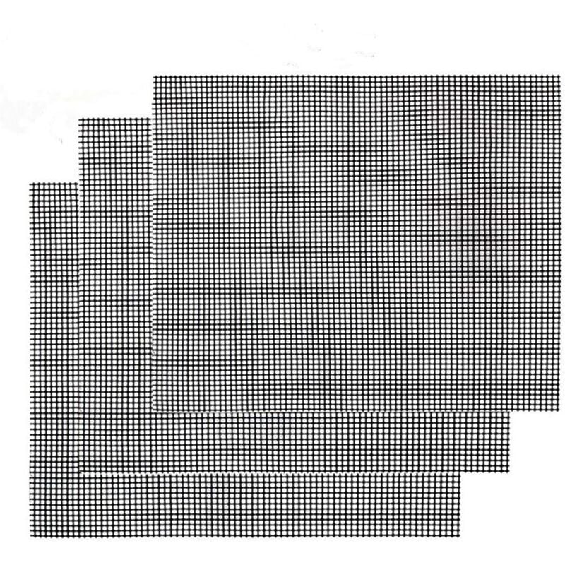 Barbecue Grill Antihaft-Grillmatte 3-teilig – wiederverwendbares hitzebeständiges Grill-Backblech, für Grillen im Innen- und Außenbereich