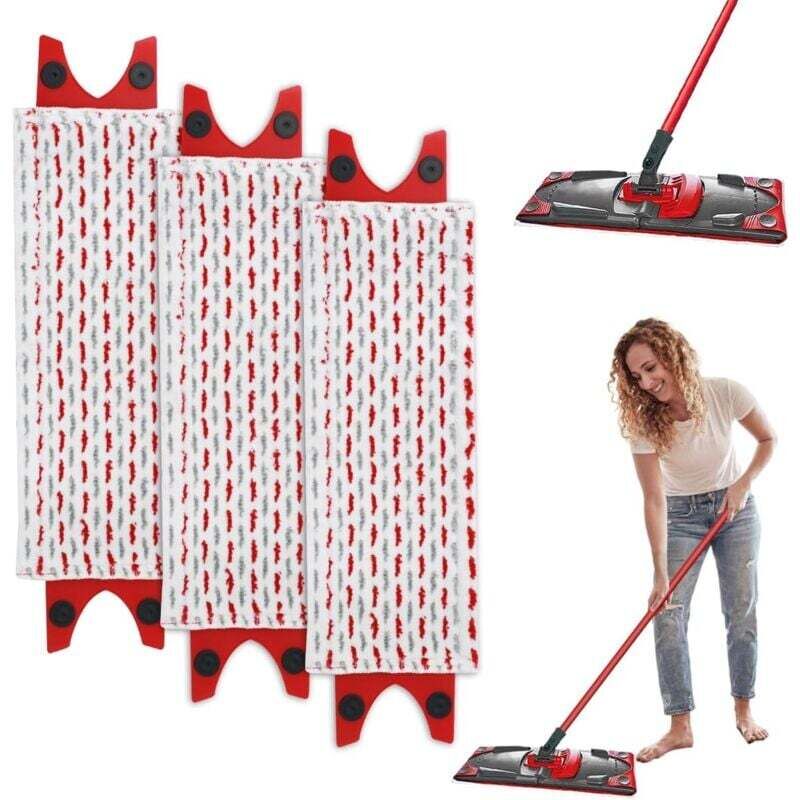 XVX - 3-teilige Mopp-Nachfüllung für Vileda Mikrofaser-Mopp-Set, für Vileda Ultramax Mop/UltraMax Plus/Easy Wring UltraMax saugfähige Nachfüllung, um