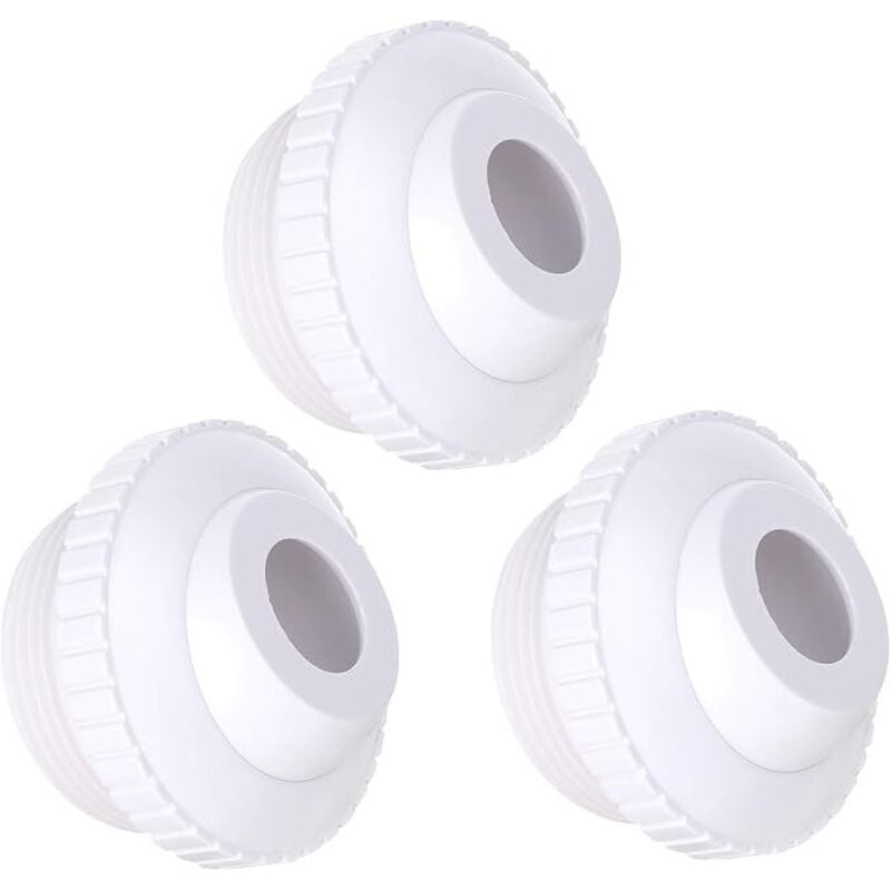 3-teilige Pool Jet Düsen, 3/4' Directional Flow Eyeball Inlet Jet, Pool Return Jet Ersatzteile Fittings Spa mit 1-1/2 Zoll MIP Gewinde Pool Zubehör