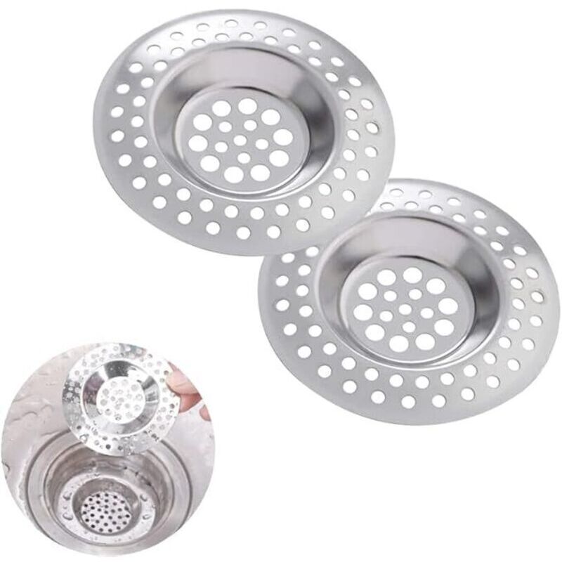 3-teiliges Spülbecken-Siebset, Spülbecken-Abflusssieb, Küchenspülen-Gitter, Edelstahl-Spülbecken-Sieb, für Küchen- und Badezimmerspülen,