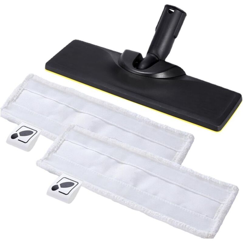 3-teiliges Zubehörset für Kärcher Dampfreiniger SC2, SC3, SC4 und SC5 – Zubehör für Kärcher Dampfreiniger – Enthält 1 Bodendüse und 2 Mikrofasertücher