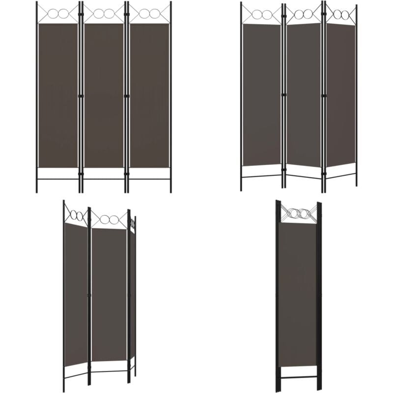 3-tlg. Raumteiler Anthrazit 120 x 180 cm - Raumteiler - Zimmerabtrennung - Sichtschutz - Dekorationsartikel - Wohnzimmerdeko - Home & Living