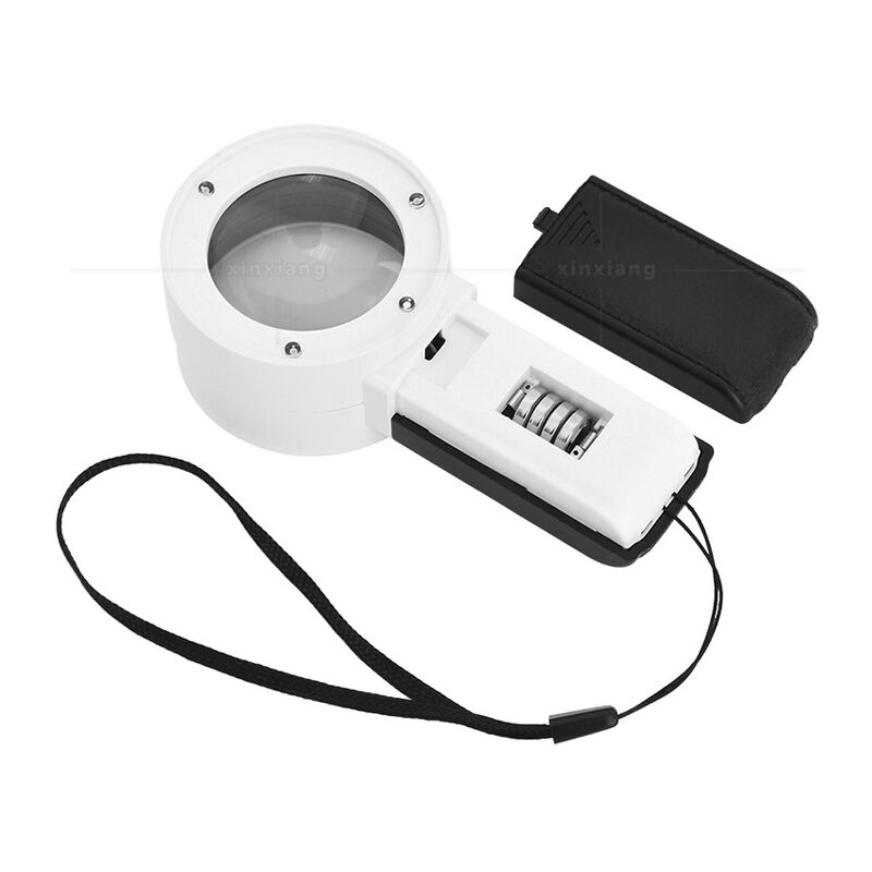 Juwelierlupe mit 30-facher Vergrößerung, 3 LEDs und UV-Licht – kratzfeste Linsen – hohe Klarheit – für Diamanten, Juweliere, Münzen, Briefmarken