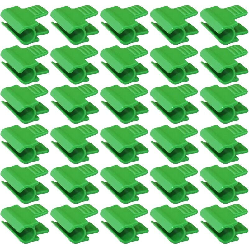 30 Gewächshaus-Folienklemmen, Gewächshaus-Befestigungselemente, 11 mm Gewächshaus-Clip, Pflanzen-Clips, Kunststoff-Netz-Tunnel-Reifen-Clip, für
