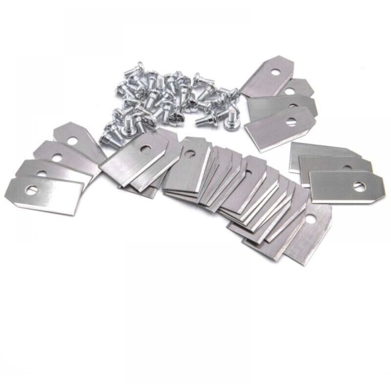 30 kompatible Klingen, Original-Ersatzklingen für Mähroboter, Präzisionsschneidklingen für Mähroboter (Stahl, 0,75 mm)