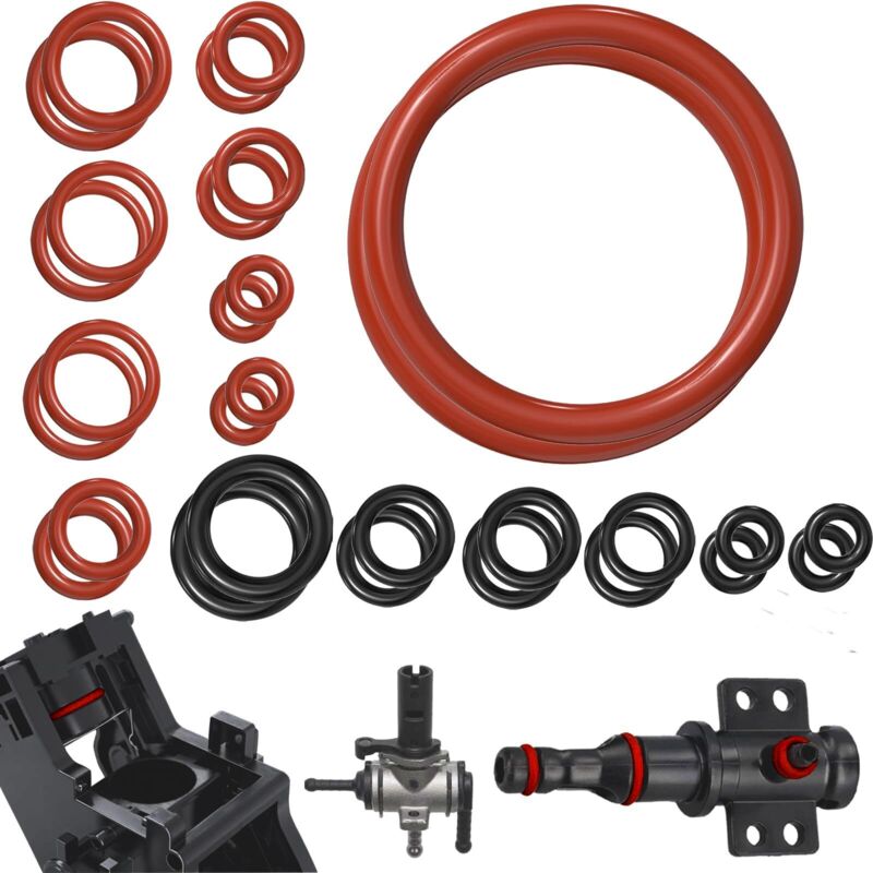 30 O-Ringe für Philips Saeco - Kompatibel mit Philips Saeco, Spidem, Gaggia Kaffeevollautomaten - Set mit Silikondichtungen für Dampfventil,