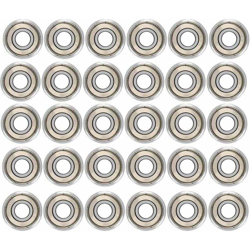 30 Stück 608ZZ Kugellager, doppelt abgedichtete Metall-Kugellager, hochwertige Kugellager für Rollschuhe, Skateboards, Longboards und Waveboards / 8