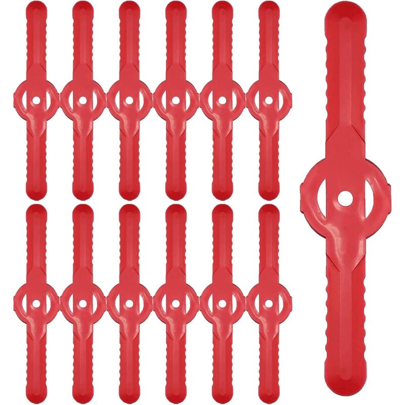30 Stück Ersatzklingen für Rasentrimmer aus Kunststoff, 135 mm Schneidklingen aus Kunststoff für Rasenmäher, Rasentrimmer-Zubehör, Werkzeug für