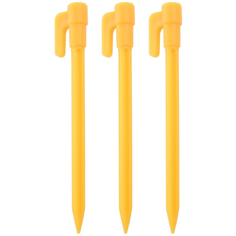 30 Stücke Camping Werkzeuge Kunststoff Heringe Nägel Sand Boden Einsätze Außen Camping Zelt Markise Gelb Zelt Zubehör