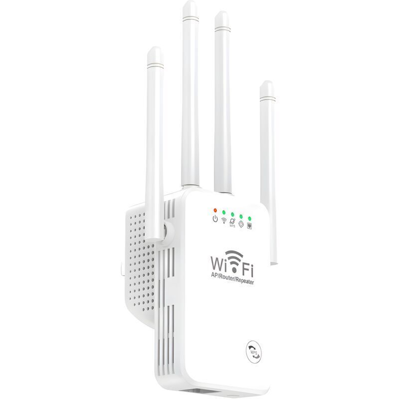 300-Mbit/s-WLAN-Repeater, WLAN-Verstärker mit 4 Antennen, Repeater-/Router-/AP-Modus, WLAN-Extender mit einem Ethernet-Anschluss, kompatibel mit
