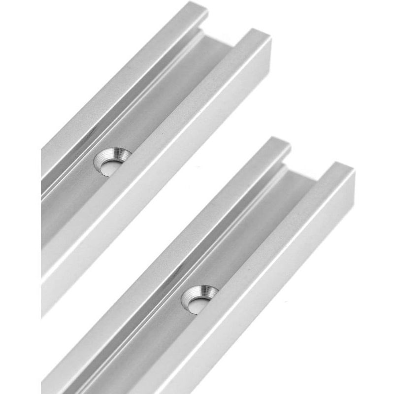 300 mm Aluminium-T-Nut-Gehrungsschiene für Tischkreissäge, Oberfräse und Holzbearbeitungswerkzeuge, 19 x 9,5 mm, 2 Stück
