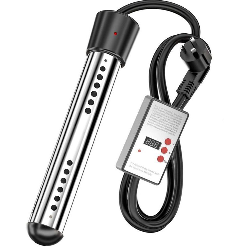 3000-W-Tauchheizkörper, Reise-Tauchheizkörper, Mini-Wassererhitzer, Reise-Heißwasserset, ideal zum Erhitzen von Wasser bis zum Kochen