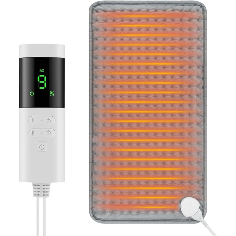 3060 Großes Heizkissen - Elektrisches Heizkissen für den Rücken - Wasserdichte Heizdecke zur Schmerzlinderung am Nacken für Erwachsene