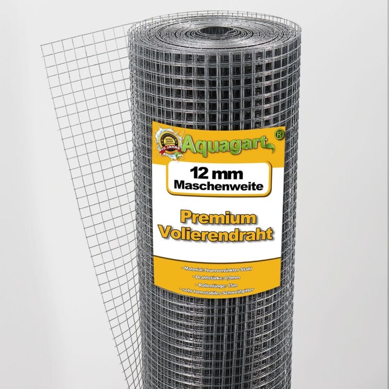 30m x 1m Volierendraht Drahtgitter Schweissgitter Drahtzaun Feuerverzinkt