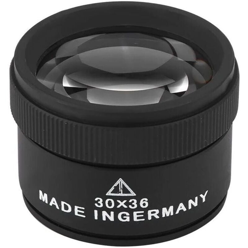 Odipie - 30X36 Professionelles Schmucklupen-Objektiv Lupen Okular Juwelier-Inspektionswerkzeug für Briefmarken und Münzen oder Sammlungen