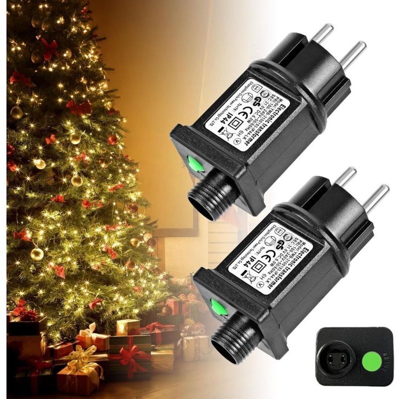 31V 6W Blinktransformator für Lichterketten, Lichterketten mit Timerfunktion, IP44 wasserdichter Niederspannungs-Treiberadapter-Blinker für