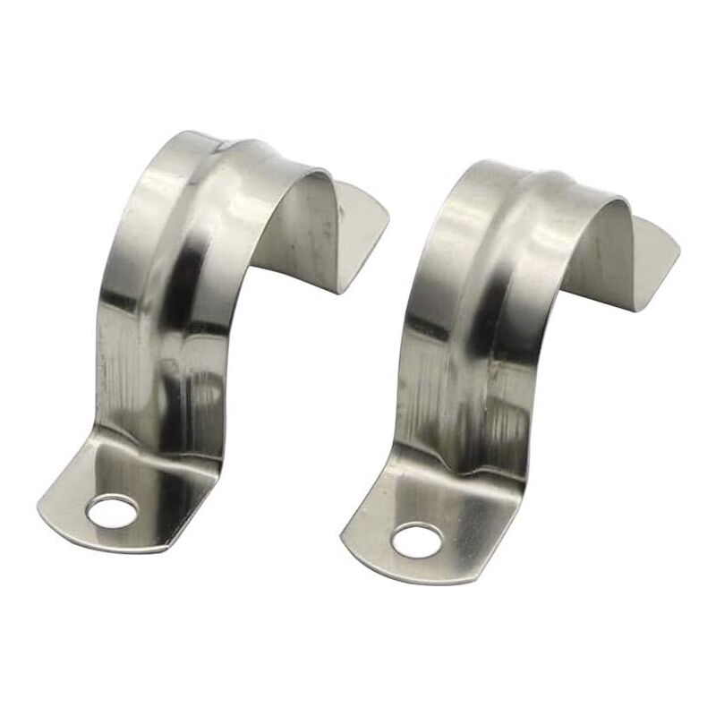 Aougo - 32 mm 304 Schlauchklemme, Edelstahl-Klemme, Clip, Kartenhalter, Schlauchrohr, Schnallenklemme, U-Typ-Karte, Schlauchklemme, Ohm-Karte,