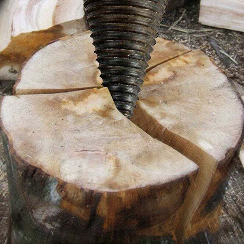 32 mm Holzspalter Holzspalter Hochleistungs-Bohrschrauber Schraube Kegel Feuerholzspalter Holzspalten Holzkegel Bit MNS