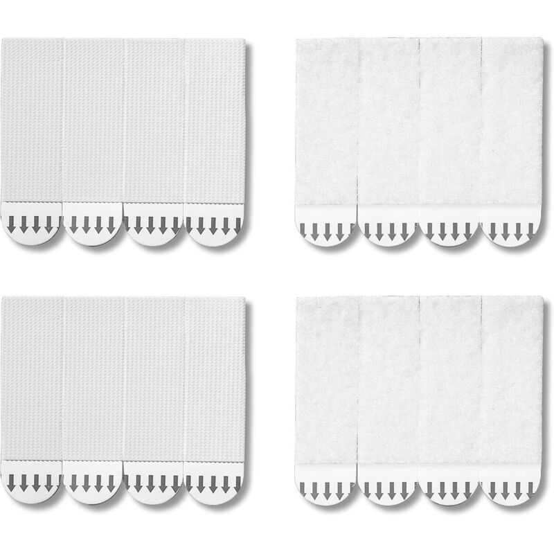 32 Paar (64 Streifen) Bilder-Montagestreifen, Bildaufhängern für Bilderrahmen und Weihnachtsdekorationen, Bilder Aufhängen ohne bohren,