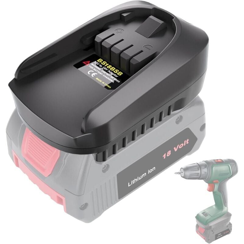 18V Batterie Adaptateur Convertisseur pour Bosch pba 18V Système Outils sans Fil Compatible avec BAT609 Bosch gba 18V Batterie à Remplacer pour Bosch