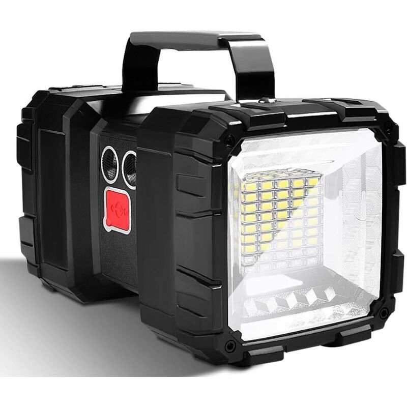 32650 mAh Taschenlampe, extrem leistungsstarke LED-Taschenlampe mit 7 Modi, wiederaufladbare, extrem leistungsstarke LED-Taschenlampe für Camping