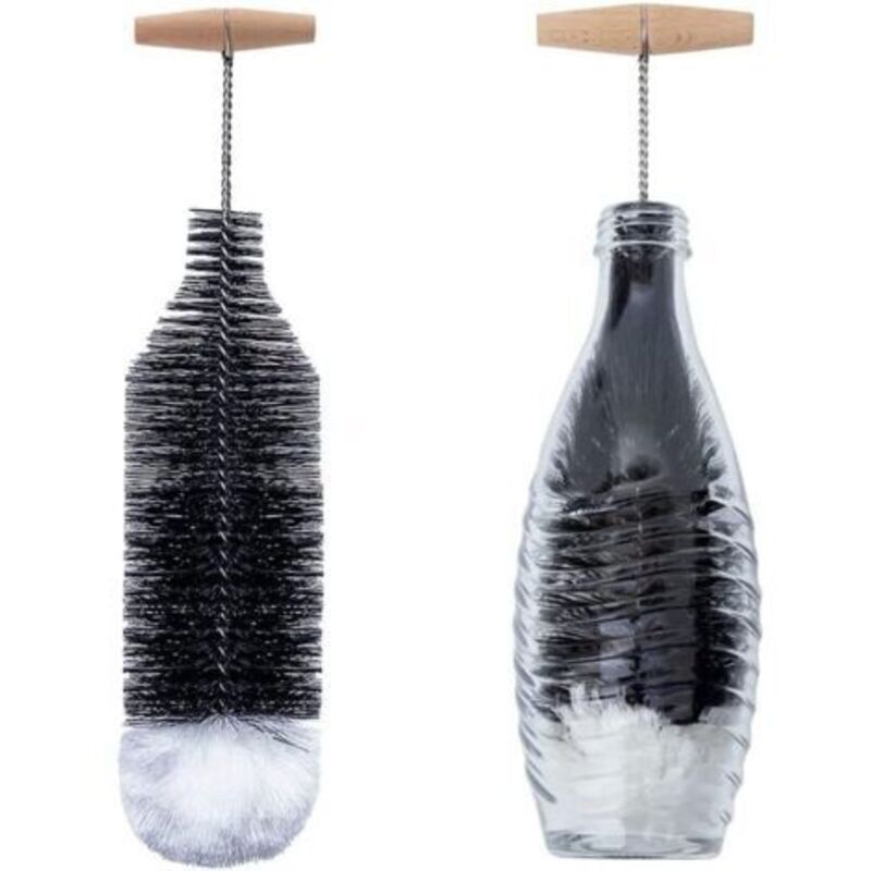 35 cm lange Flaschenbürste, kompatibel mit Sodastream-Glasflaschen, kratzfreie Reinigungsbürste, entfernt hartnäckigen Schmutz, Reinigungsbürste mit