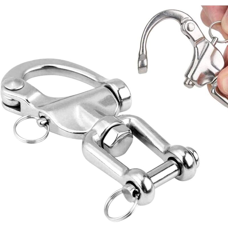 360° drehbar aus Edelstahl – 650 kg Tragkraft – zur sicheren Drehung und Befestigung von Hängesessel, Boxsack, Drehgrill, Drehkarabiner, Schaukel usw.