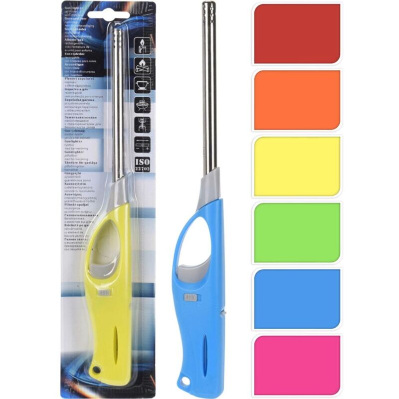 Koopman - 36x Stab Feuerzeuge Kunststoff Bunt Mix Anzünder Flammen Kerzen Kamin Zigaretten